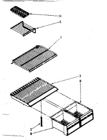 Shelf Parts parts for Kenmore Refrigerator 106.8648361 (1068648361, 106 8648361) from AppliancePartsPros.com