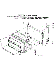 Freezer Door Parts parts for Kenmore Refrigerator 106.8648421 (1068648421, 106 8648421) from AppliancePartsPros.com