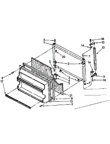 Freezer Door Parts parts for Kenmore Refrigerator 106.8648422 (1068648422, 106 8648422) from AppliancePartsPros.com
