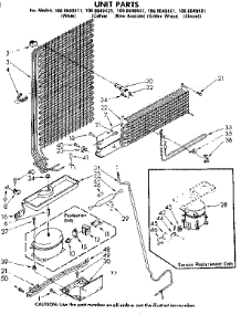 Unit Parts parts for Kenmore Refrigerator 106.8648441 (1068648441, 106 8648441) from AppliancePartsPros.com