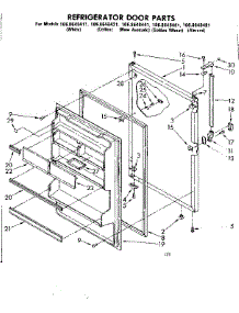 Door Parts parts for Kenmore Refrigerator 106.8648441 (1068648441, 106 8648441) from AppliancePartsPros.com