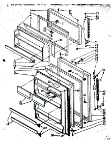 Door Parts parts for Kenmore Refrigerator 106.8648642 (1068648642, 106 8648642) from AppliancePartsPros.com
