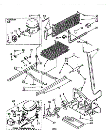 Unit parts for Kenmore Refrigerator 106.8650511 (1068650511, 106 8650511) from AppliancePartsPros.com