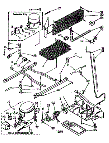 Unit parts for Kenmore Refrigerator 106.8650830 (1068650830, 106 8650830) from AppliancePartsPros.com