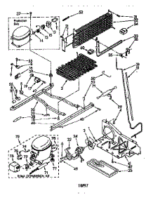 Unit parts for Kenmore Refrigerator 106.8650861 (1068650861, 106 8650861) from AppliancePartsPros.com