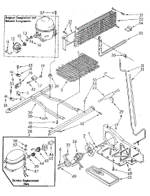 Unit parts for Kenmore Refrigerator 106.8652510 (1068652510, 106 8652510) from AppliancePartsPros.com