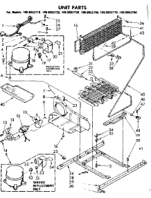 Unit Parts parts for Kenmore Refrigerator 106.8652730 (1068652730, 106 8652730) from AppliancePartsPros.com
