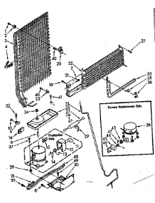 Unit Parts parts for Kenmore Refrigerator 106.8656360 (1068656360, 106 8656360) from AppliancePartsPros.com