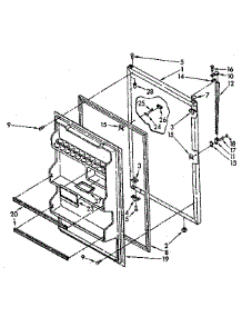 Refrigerator Door Parts parts for Kenmore Refrigerator 106.8656360 (1068656360, 106 8656360) from AppliancePartsPros.com