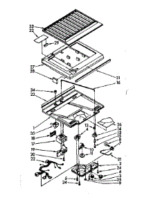 Compartment Separator Parts parts for Kenmore Refrigerator 106.8656361 (1068656361, 106 8656361) from AppliancePartsPros.com