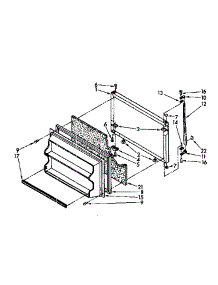 Freezer Door Parts parts for Kenmore Refrigerator 106.8656361 (1068656361, 106 8656361) from AppliancePartsPros.com