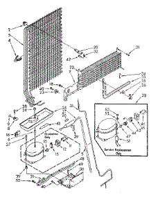 Unit Parts parts for Kenmore Refrigerator 106.8658430 (1068658430, 106 8658430) from AppliancePartsPros.com