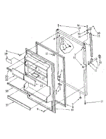 Refrigerator Door Parts parts for Kenmore Refrigerator 106.8658430 (1068658430, 106 8658430) from AppliancePartsPros.com