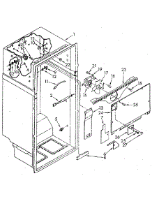 Liner parts for Kenmore Refrigerator 106.8658560 (1068658560, 106 8658560) from AppliancePartsPros.com