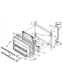 Freezer Door parts for Kenmore Refrigerator 106.8658560 (1068658560, 106 8658560) from AppliancePartsPros.com