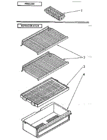 Shelf Parts parts for Kenmore Refrigerator 106.8662151 (1068662151, 106 8662151) from AppliancePartsPros.com