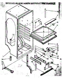 Liner Parts parts for Kenmore Refrigerator 106.8662160 (1068662160, 106 8662160) from AppliancePartsPros.com