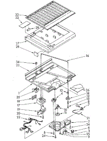 Compartment Separator parts for Kenmore Refrigerator 106.8664352 (1068664352, 106 8664352) from AppliancePartsPros.com