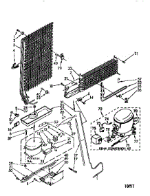 Unit parts for Kenmore Refrigerator 106.8664352 (1068664352, 106 8664352) from AppliancePartsPros.com