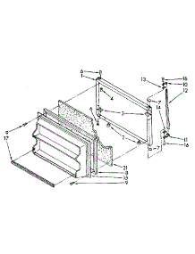 Freezer Door Parts parts for Kenmore Refrigerator 106.8664374 (1068664374, 106 8664374) from AppliancePartsPros.com