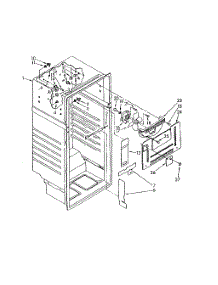 Liner Parts parts for Kenmore Refrigerator 106.8666311 (1068666311, 106 8666311) from AppliancePartsPros.com