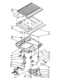Compartment Separator Parts parts for Kenmore Refrigerator 106.8666311 (1068666311, 106 8666311) from AppliancePartsPros.com