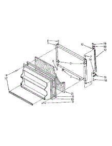 Freezer Door Parts parts for Kenmore Refrigerator 106.8666311 (1068666311, 106 8666311) from AppliancePartsPros.com