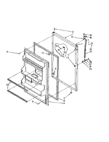 Refrigerator Door Parts parts for Kenmore Refrigerator 106.8666311 (1068666311, 106 8666311) from AppliancePartsPros.com