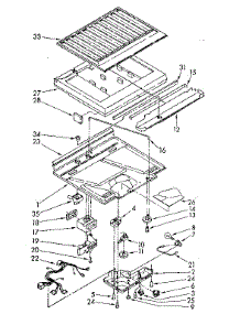 Compartment Separator And Control Parts parts for Kenmore Refrigerator 106.8668116 (1068668116, 106 8668116) from AppliancePartsPros.com