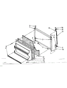 Freezer Door Parts parts for Kenmore Refrigerator 106.8668130 (1068668130, 106 8668130) from AppliancePartsPros.com