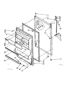 Refrigerator Door Parts parts for Kenmore Refrigerator 106.8668130 (1068668130, 106 8668130) from AppliancePartsPros.com