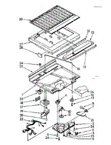 Compartment Separator And Control Parts parts for Kenmore Refrigerator 106.8668137 (1068668137, 106 8668137) from AppliancePartsPros.com