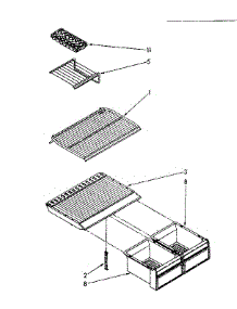 Shelf Parts parts for Kenmore Refrigerator 106.8668137 (1068668137, 106 8668137) from AppliancePartsPros.com