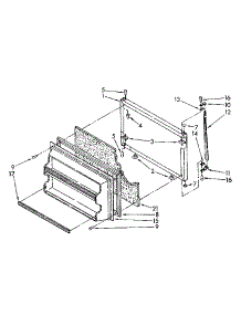 Freezer Door Parts parts for Kenmore Refrigerator 106.8668145 (1068668145, 106 8668145) from AppliancePartsPros.com