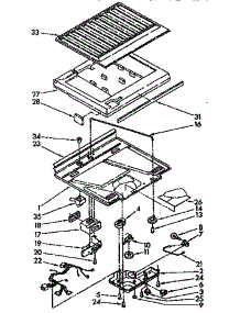 Compartment Separator Parts parts for Kenmore Refrigerator 106.8668883 (1068668883, 106 8668883) from AppliancePartsPros.com