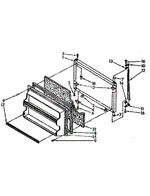 Freezer Door Parts parts for Kenmore Refrigerator 106.8668883 (1068668883, 106 8668883) from AppliancePartsPros.com
