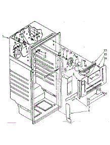 Liner Parts parts for Kenmore Refrigerator 106.8668884 (1068668884, 106 8668884) from AppliancePartsPros.com