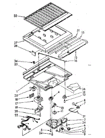 Compartment Separator Parts parts for Kenmore Refrigerator 106.8668884 (1068668884, 106 8668884) from AppliancePartsPros.com