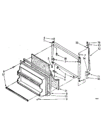 Freezer Door Parts parts for Kenmore Refrigerator 106.8668884 (1068668884, 106 8668884) from AppliancePartsPros.com