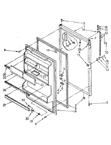 Refrigerator Door Parts parts for Kenmore Refrigerator 106.8668884 (1068668884, 106 8668884) from AppliancePartsPros.com