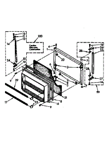 Freezer Door Parts parts for Kenmore Refrigerator 106.8670633 (1068670633, 106 8670633) from AppliancePartsPros.com