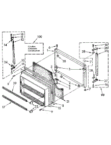 Freezer Door parts for Kenmore Refrigerator 106.8670665 (1068670665, 106 8670665) from AppliancePartsPros.com