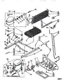 Unit parts for Kenmore Refrigerator 106.8670665 (1068670665, 106 8670665) from AppliancePartsPros.com