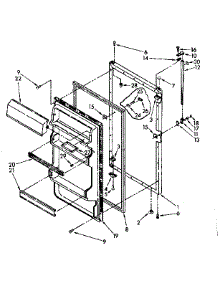 Refrigerator Door Parts parts for Kenmore Refrigerator 106.8672270 (1068672270, 106 8672270) from AppliancePartsPros.com