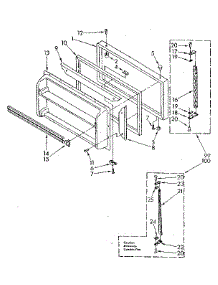 Freezer Door Parts parts for Kenmore Refrigerator 106.8672670 (1068672670, 106 8672670) from AppliancePartsPros.com