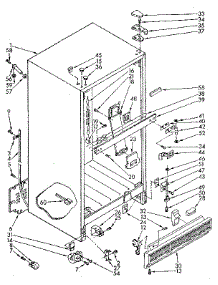 Cabinet Parts parts for Kenmore Refrigerator 106.8672670 (1068672670, 106 8672670) from AppliancePartsPros.com