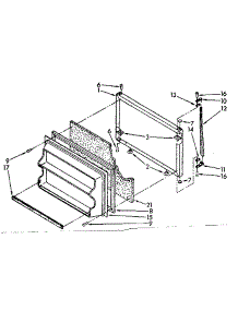 Freezer Door Parts parts for Kenmore Refrigerator 106.8676331 (1068676331, 106 8676331) from AppliancePartsPros.com