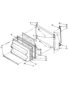 Freezer Door parts for Kenmore Refrigerator 106.8676334 (1068676334, 106 8676334) from AppliancePartsPros.com