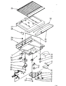 Compartment Separator Parts parts for Kenmore Refrigerator 106.8676362 (1068676362, 106 8676362) from AppliancePartsPros.com