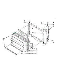 Freezer Door Parts parts for Kenmore Refrigerator 106.8676362 (1068676362, 106 8676362) from AppliancePartsPros.com